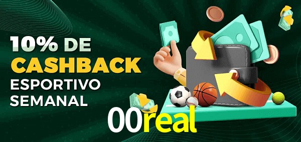 10% de bônus de cashback na 00real